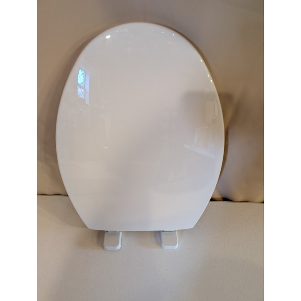 Bemis Kimball 2 Elongated White Toilet Seat Whisper-Close Distressed Box